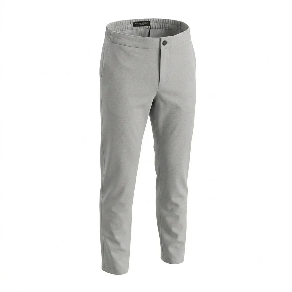 Banana Republic Men Performance Jogger Pants Light Grey Size 34 Tech Stretch New